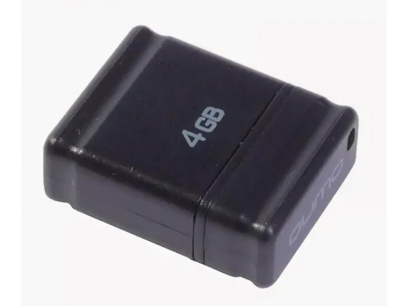 

USB Flash Drive 4Gb - Qumo USB 2.0 Nano Black QM4GUD-NANO-B, QM4GUD-NANO-B