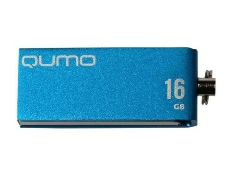 фото Usb flash drive 16gb - qumo usb 2.0 fold blue qm16gud-fld-blue