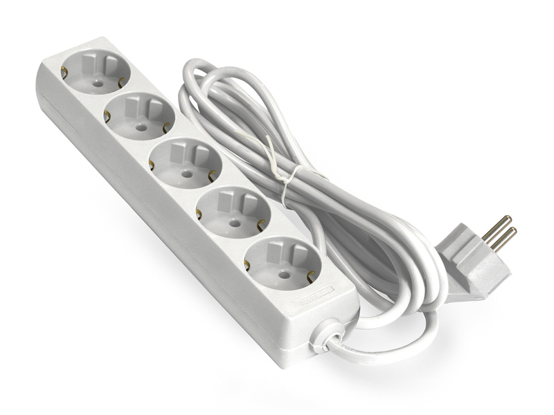 

Удлинитель ExeGate ECE-5-1.8W 5 Sockets 1.8m White EX285821RUS, ECE-5-1.8W