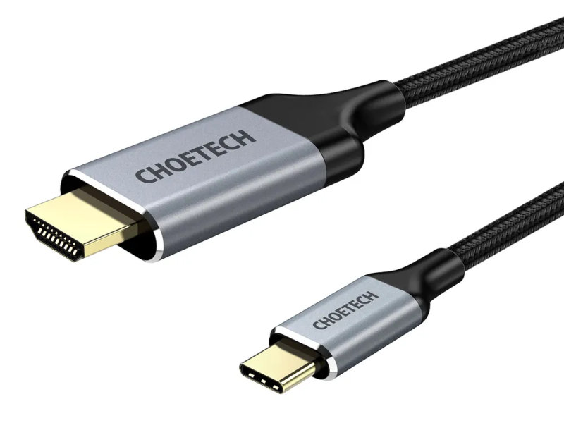 

Аксессуар Choetech USB Type-C - HDMI 2m CH0021-BK, CH0021-BK