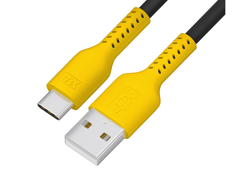 

Аксессуар 4PH USB - USB Type-C 1.0m Black-Yellow 4PH-R90127, 4PH-R90127