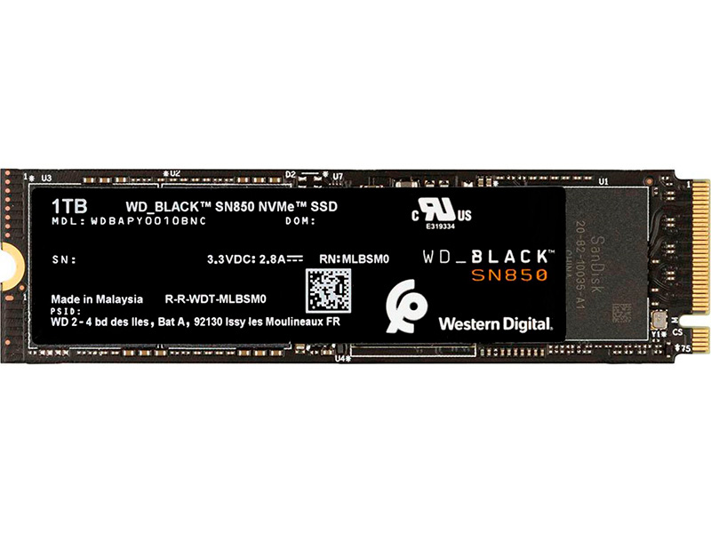 

Твердотельный накопитель Western Digital SN850 1Tb WDBAPY0010BNC-WRSN, SN850