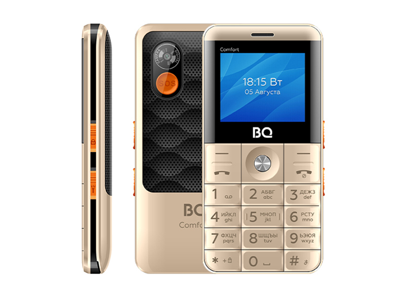 Сотовый телефон BQ 2006 Comfort Gold-Black