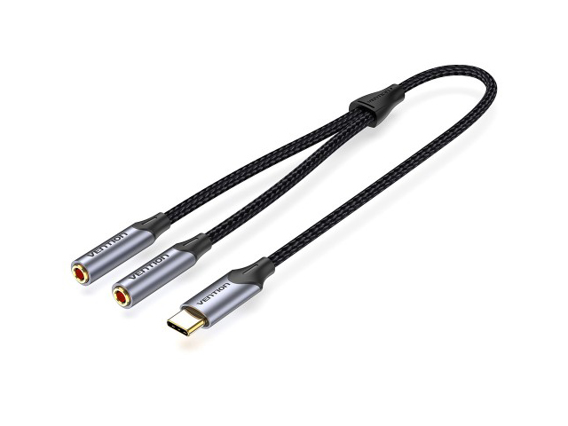 

Аксессуар Vention USB-C/M - 2xJack 3.5mm/F 30cm BGNHY, BGNHY