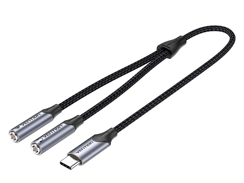  Vention USB-C/M - 2xJack 3.5mm/F 30cm BGPHY