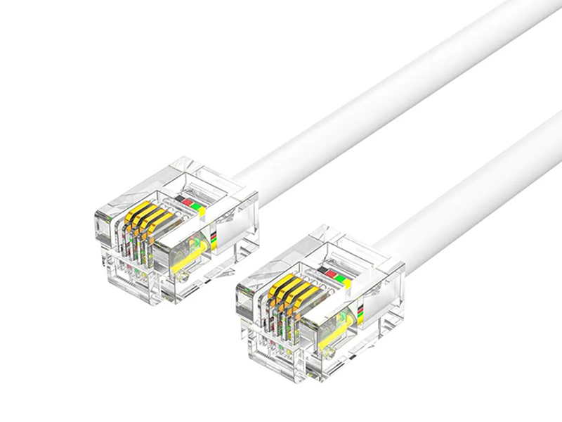 Сетевой кабель Vention RJ11 6P4C 2m White IQBWH - телефонный коннектор rj11 6p4c 100шт