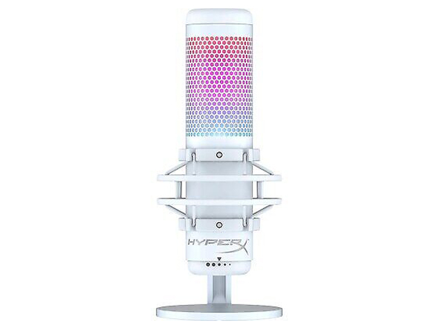 Микрофон HyperX QuadCast S White микрофон hyperx quadcast s rgb usb бело серый