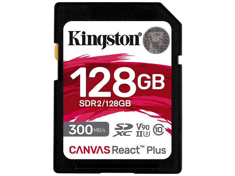 Карта памяти 128Gb - Kingston SDXC UHS-II 300R/260W U3 V90 Canvas React Plus SDR2/128GB kingston canvas go plus sdxc 128gb