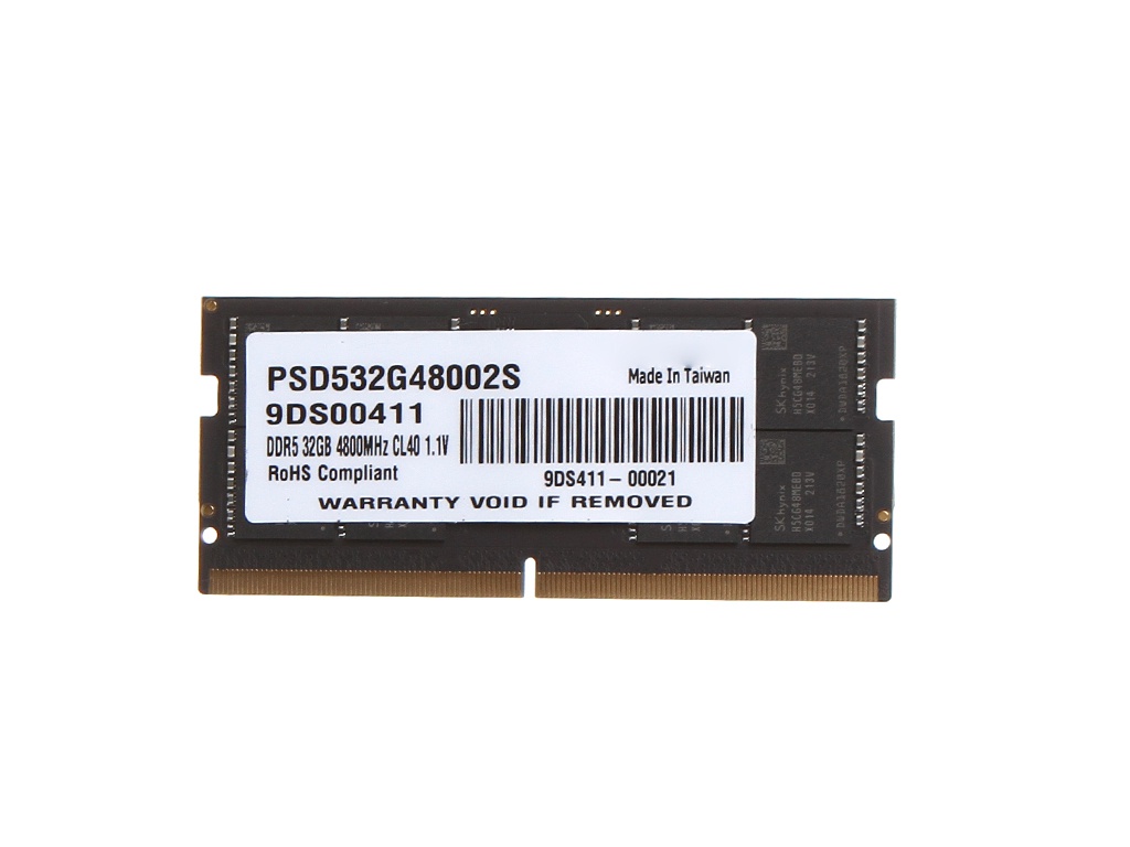   Patriot Memory SO-DIMM 4800MHz DDR5-4800 CL40 - 32Gb PSD532G48002S