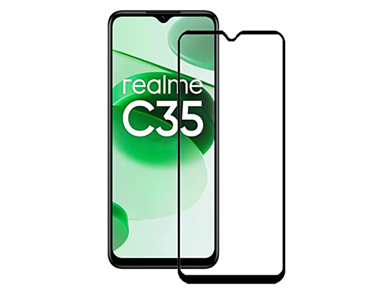 

Защитное стекло Pero для Realme C35 Full Glue Privacy Black PGFGP-RC35, Realme C35