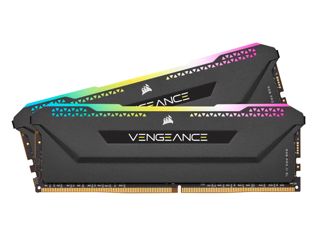 

Модуль памяти Corsair Vengeance RGB Pro DDR4 DIMM 3600MHz PC4-28800 CL18 - 16Gb KIT (2x8Gb) CMH16GX4M2Z3600C18, CMH16GX4M2Z3600C18