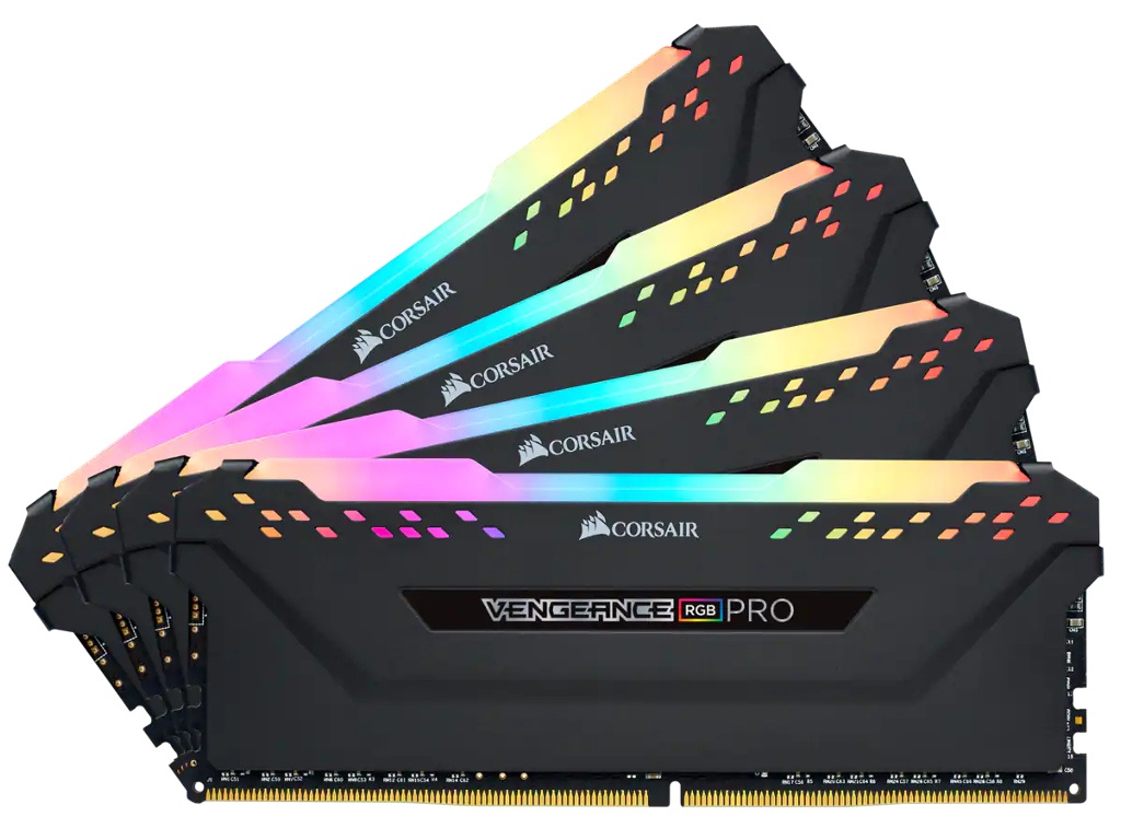 

Модуль памяти Corsair Vengeance RGB Pro DDR4 DIMM 3200Mhz PC4-28800 CL16 - 32Gb KIT (4x8Gb) CMW32GX4M4C3200C16, CMW32GX4M4C3200C16