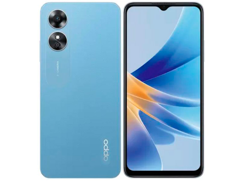Сотовый телефон Oppo A17 4/64Gb Lake Blue сотовый телефон poco c51 2 64gb blue