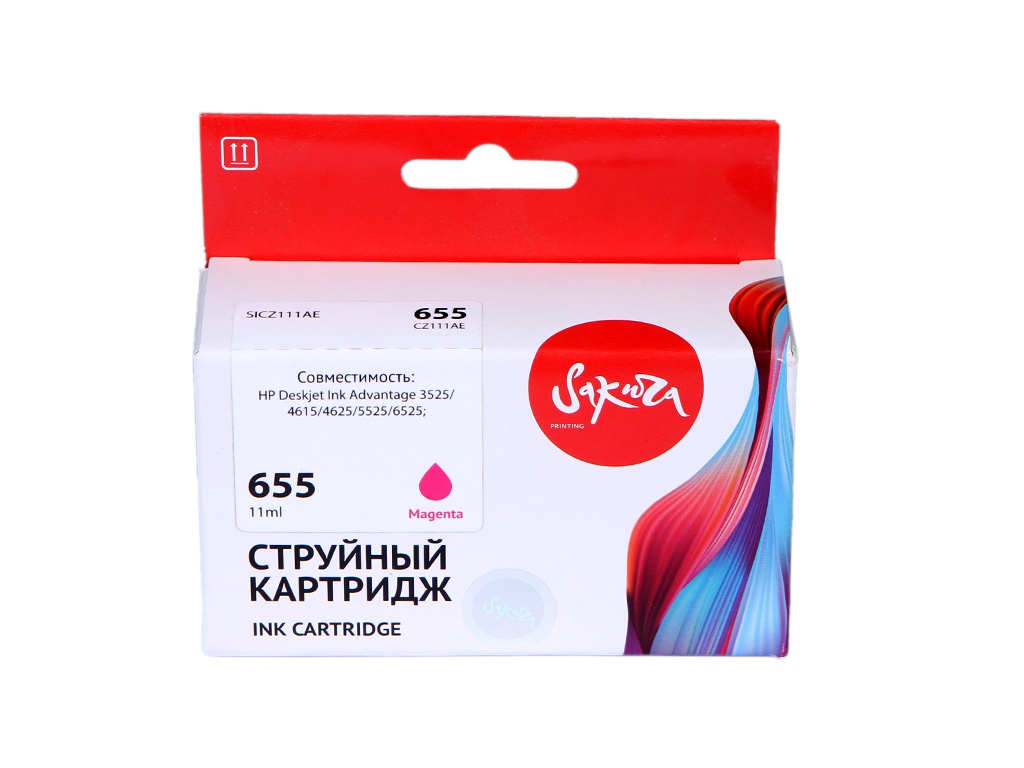 

Картридж Sakura SICZ111AE (схожий с HP CZ111AE) №655 Magenta для HP Deskjet Ink Advantage 3525/4615/4625/5525/6525, SICZ111AE