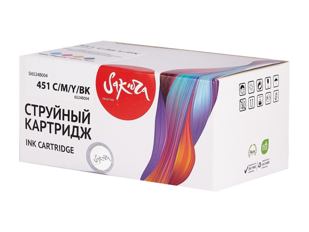 Картридж Sakura SI6524B004 (схожий с Canon 6524B004) 451 Multipack для Canon Pixma MG5440/5540/6340/6440/7140/MX924/iP7240