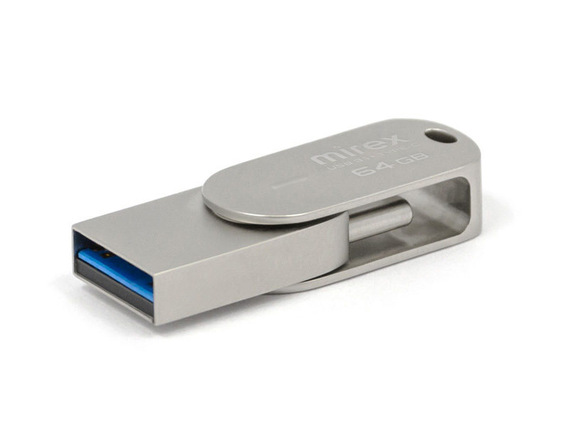 

USB Flash Drive 64Gb - Mirex Double Connector Bolero 13600-IT3BLR64, 13600-IT3BLR64