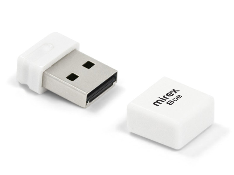 

USB Flash Drive 8Gb - Mirex Minca White 13600-FMUMIW08, 13600-FMUMIW08