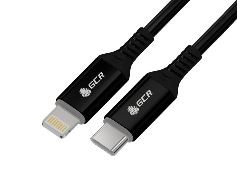 

Аксессуар GCR Premium Type C - Lightning MFI 2.0m Black GCR-53746, GCR-53746