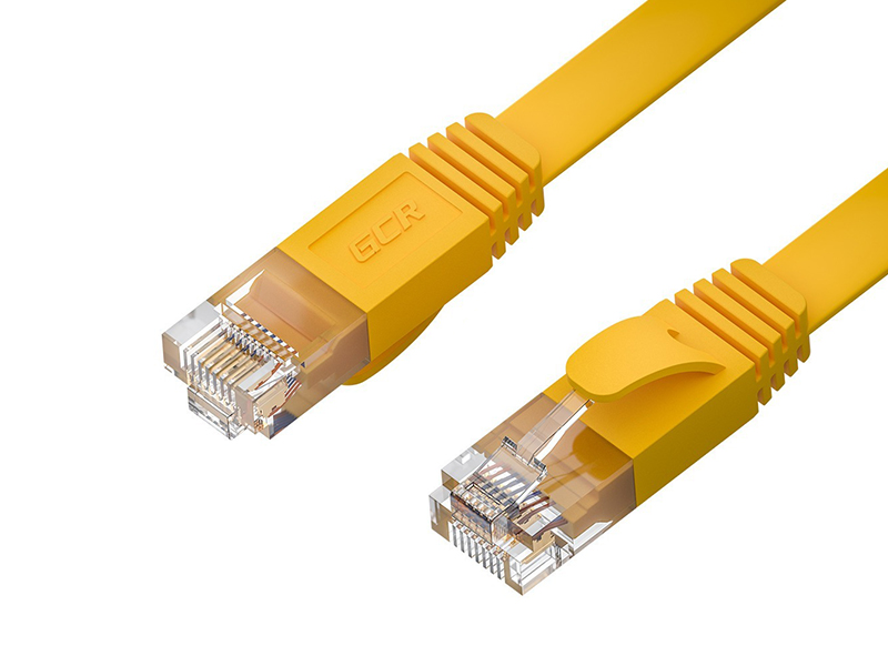 

Сетевой кабель GCR Prof UTP cat.6 30AWG RJ45 T568B 10.0m Yellow GCR-52825, GCR-52825