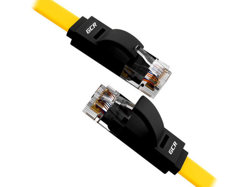 

Сетевой кабель GCR Prof 2.0m UTP cat.6 Yellow-Black GCR-52094, GCR-52094