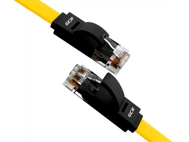 

Сетевой кабель GCR Prof UTP cat.6 30AWG RJ45 T568B 1.0m Yellow-Black GCR-52092, GCR-52092