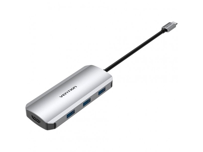Хаб USB Vention USB Type-C 7 in 1 TOJHB