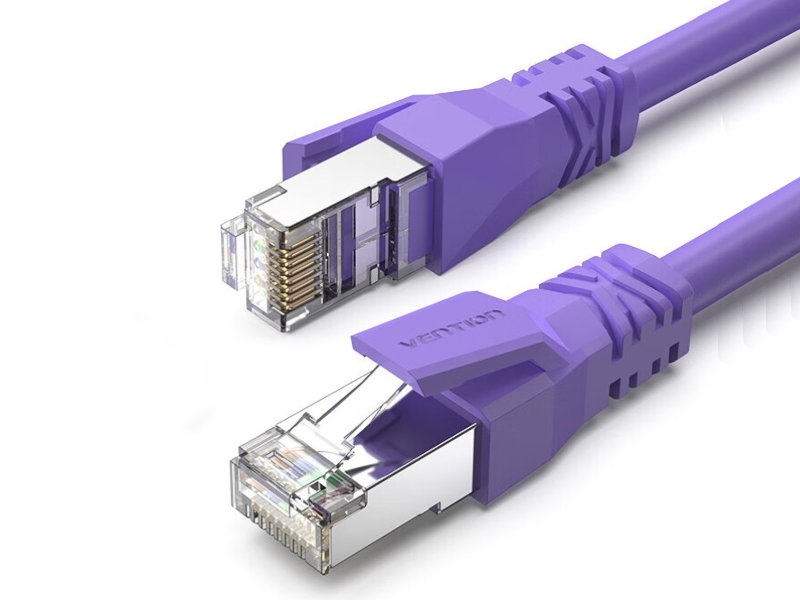 Сетевой кабель Vention SFTP cat.6A RJ45 30cm Purple IBMVY коннектор vention rj45 8p8c ftp cat 6 50шт idcr0 50