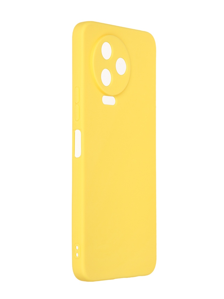 Чехол DF для Infinix Note 12 Pro 4G / 12 2023 Silicone Yellow inCase-15