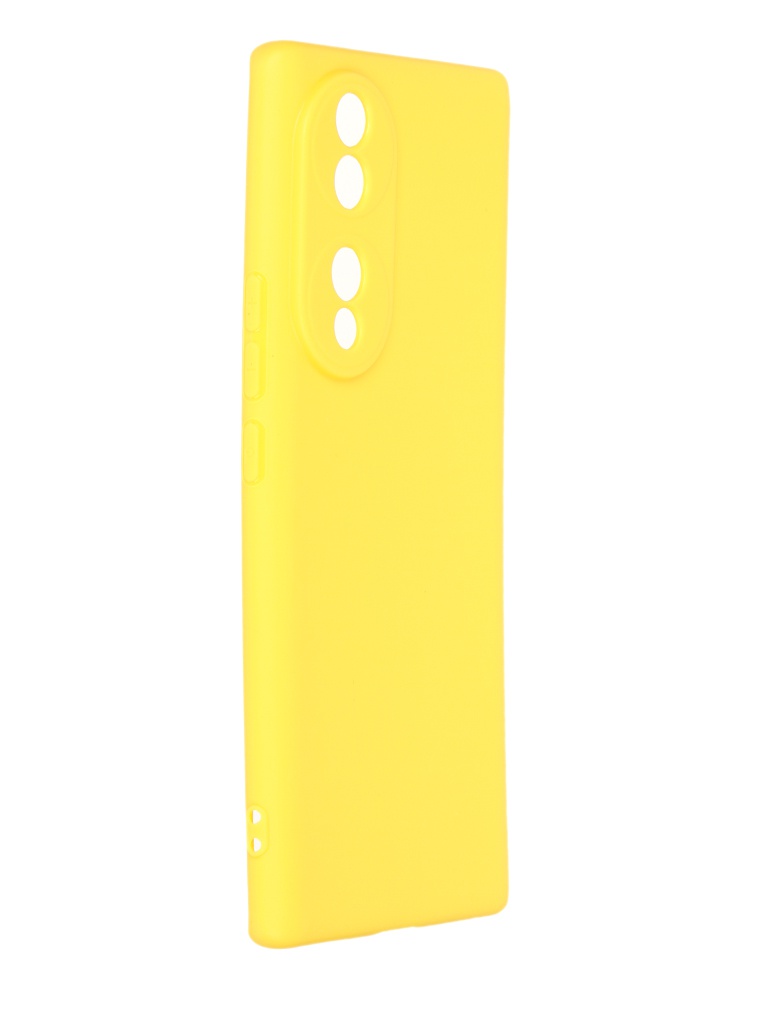 

Чехол DF для Honor 70 Silicone Yellow hwCase-115, Honor 70