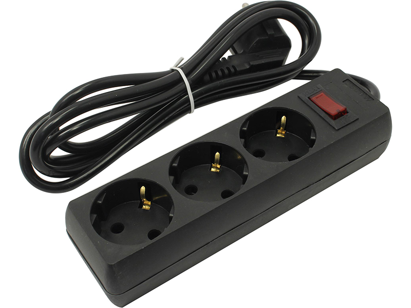 

Удлинитель ExeGate EC-3-1.8B 3 Sockets 1.8m Black EX279345RUS, EC-3-1.8B