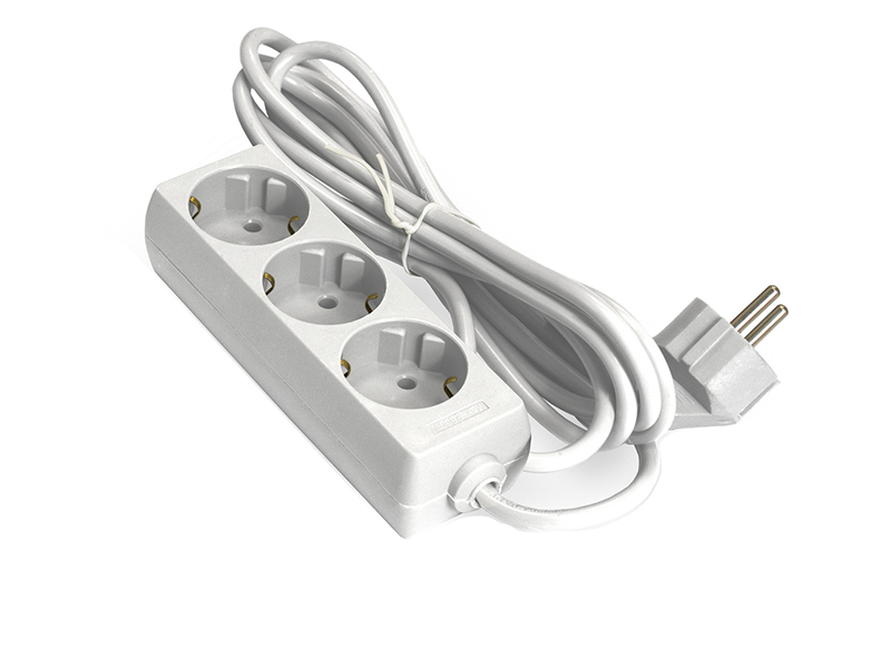 

Удлинитель ExeGate ECE-3-5W 3 Sockets 5m White EX285809RUS, ECE-3-5W