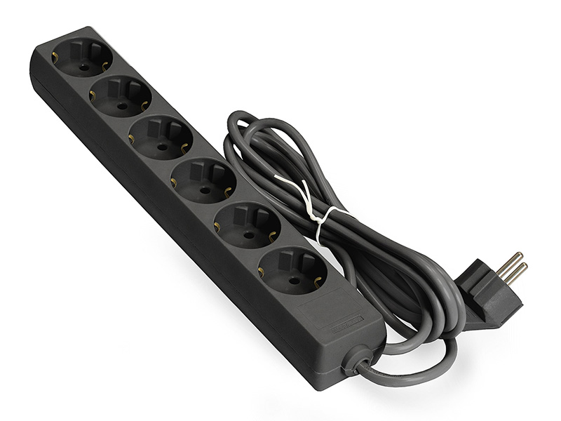 

Удлинитель ExeGate ECE-6-3B 6 Sockets 3m Black EX285831RUS, ECE-6-3B