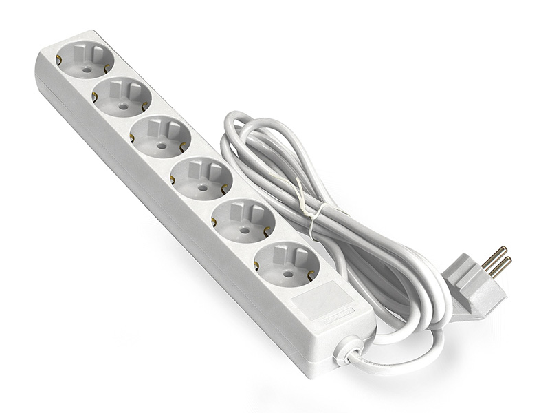 

Удлинитель ExeGate ECE-6-5W 6 Sockets 5m White EX285836RUS, ECE-6-5W