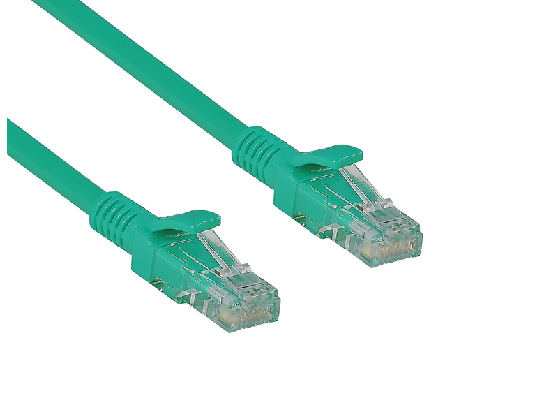 фото Сетевой кабель exegate utp cat.5e 50cm green utp-rj45-rj45-5e-0.5m-lszh-gn / ex286377rus