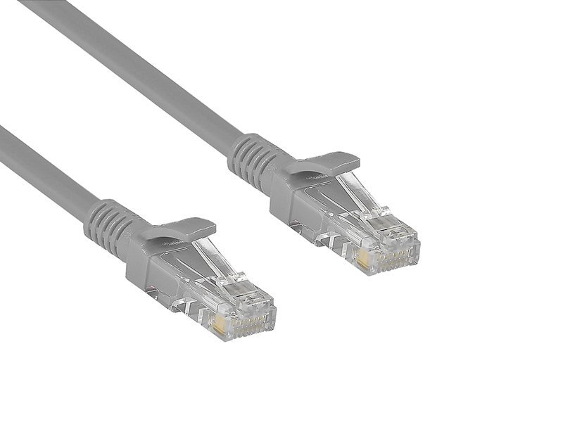 фото Сетевой кабель exegate utp cat.5e 3m grey utp-rj45-rj45-5e-cu-3m-gy / ex282013rus