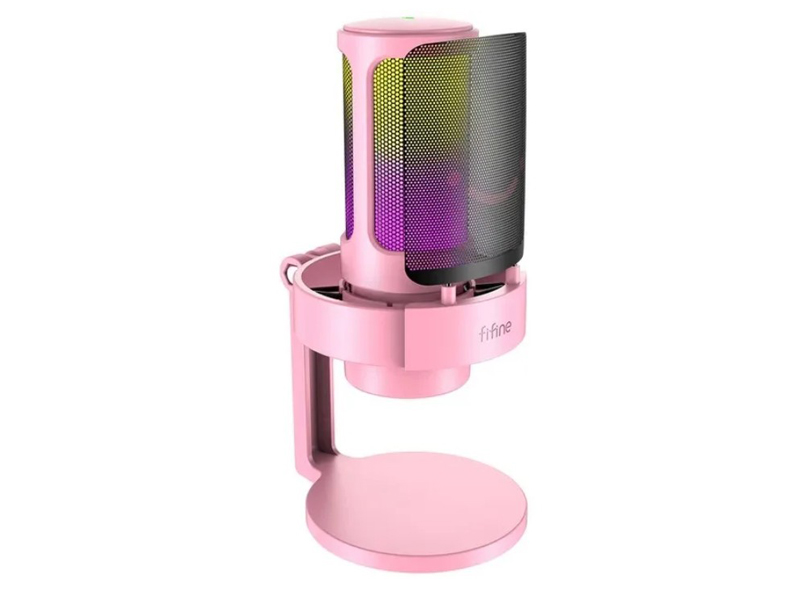 Микрофон Fifine A8V Pink игровая гарнитура fifine h6 pink