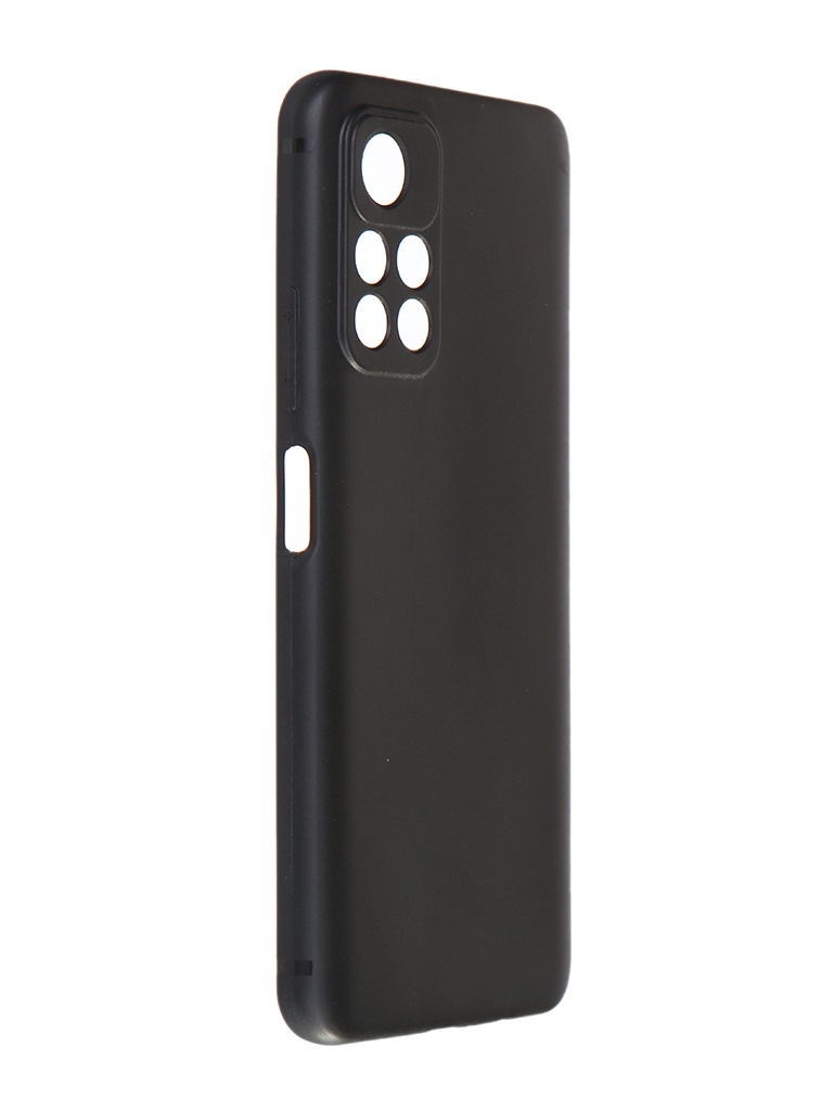Чехол BoraSCO для Poco M4 Pro 5G Silicone Matte Black 70106 чехол borasco для poco m5 silicone transparent 70932