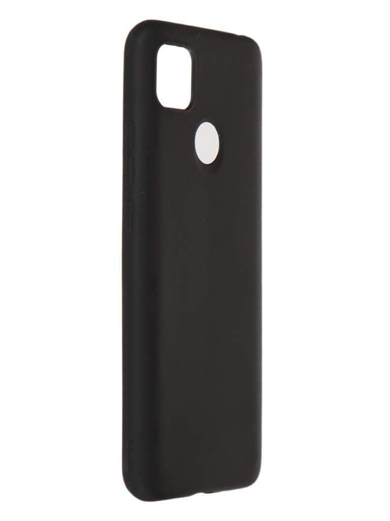Чехол BoraSCO для Xiaomi Redmi 9C Silicone Matte Black 39159 полупрозрачный дизайнерский силиконовый чехол для xiaomi redmi 9c прозрачные лошади и единороги