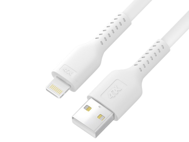 

Аксессуар 4PH USB AM - Lightning 1m White 4PH-R90072, 4PH-R90072