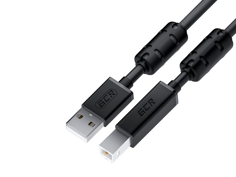

Аксессуар GCR Prof USB 2.0 AM/BM 3m Black GCR-52417, GCR-52417