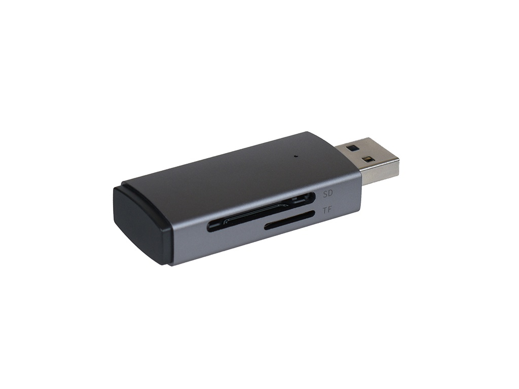 Карт-ридер Baseus Lite Series USB-A to SD/TF Grey WKQX060013 карт ридер espada usb type c to microsd tf esp csd