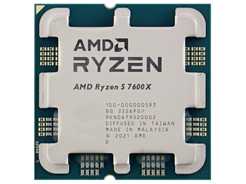 Процессор AMD Ryzen 5 7600X (4700MHz/AM5/L3 35840Kb) 100-000000593 OEM amd ryzen 5 7600x