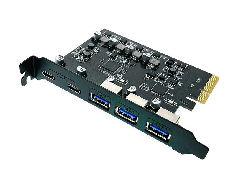  Espada PCI-E USB 3.2 Gen2 (3xUSB-A / 2xUSB-C) PCIeU3.2Gen2