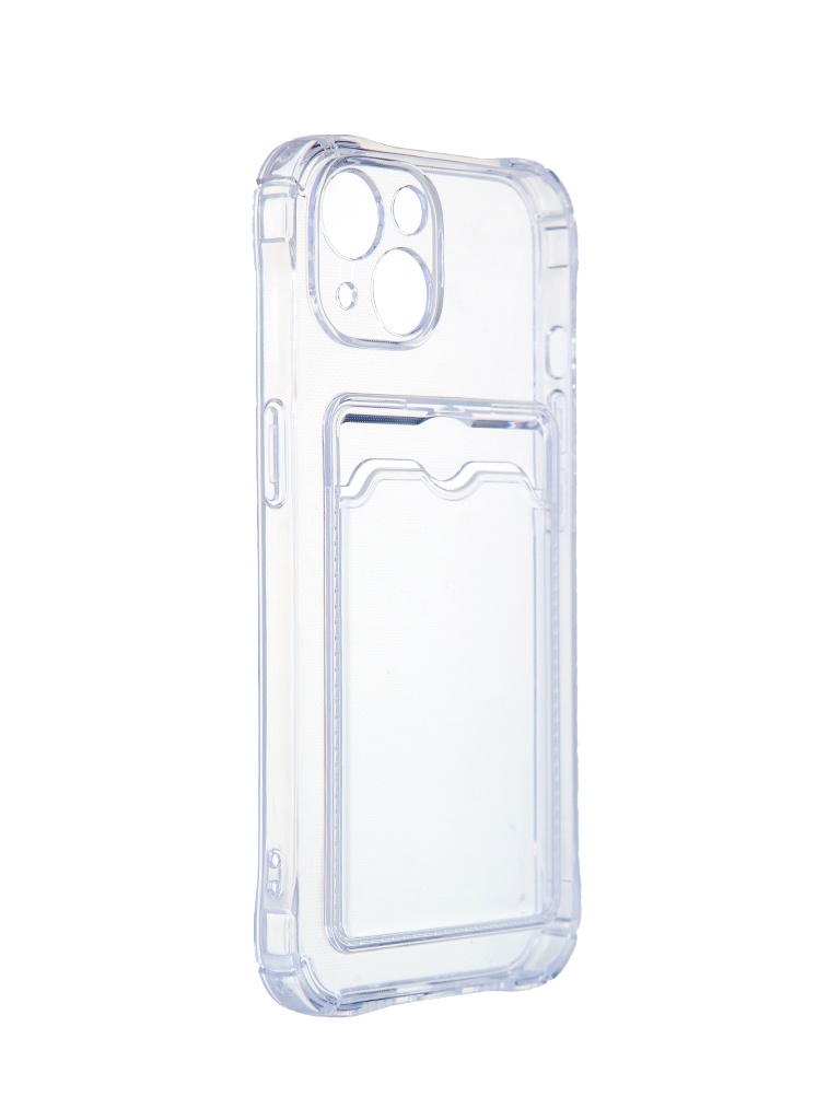 фото Чехол zibelino для apple iphone 13 silicone card holder защита камеры transparent zsch-iph-13-cam-trn