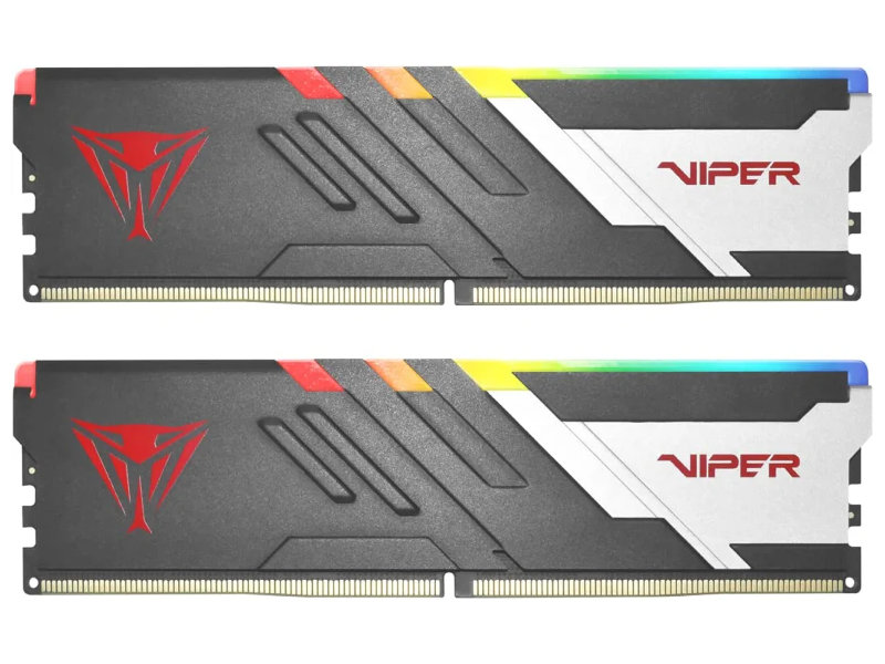 Модуль памяти Patriot Memory Viper Venom RGB DDR5 DIMM 5600Mhz PC-44800 CL36 - 32Gb (2x16Gb) PVVR532G560C36K