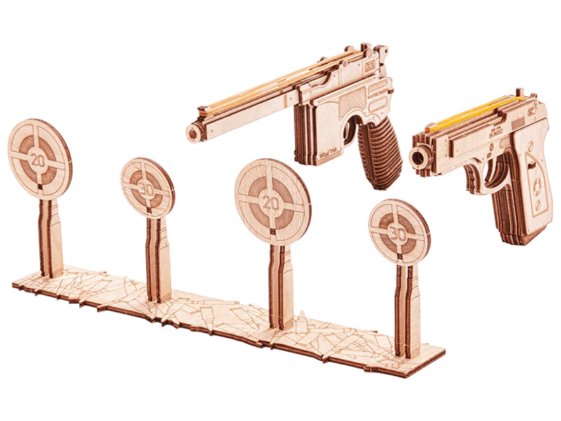 Сборная модель Wood Trick Набор пистолетов 1234-10-21