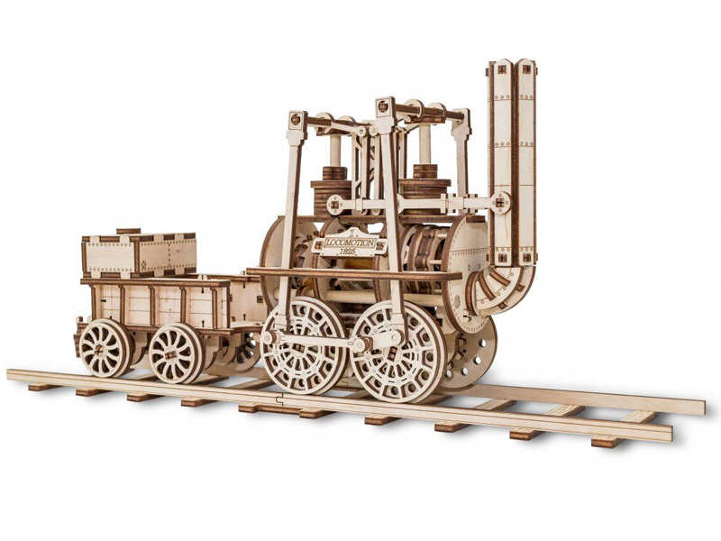 фото Сборная модель eco wood art локомотив ewa (eco wood art)