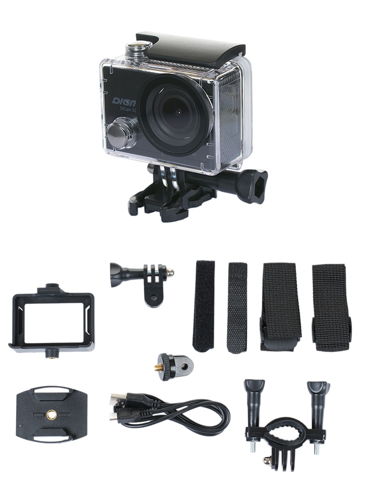 фото Экшн-камера digma dicam 320 4k wifi black dc320