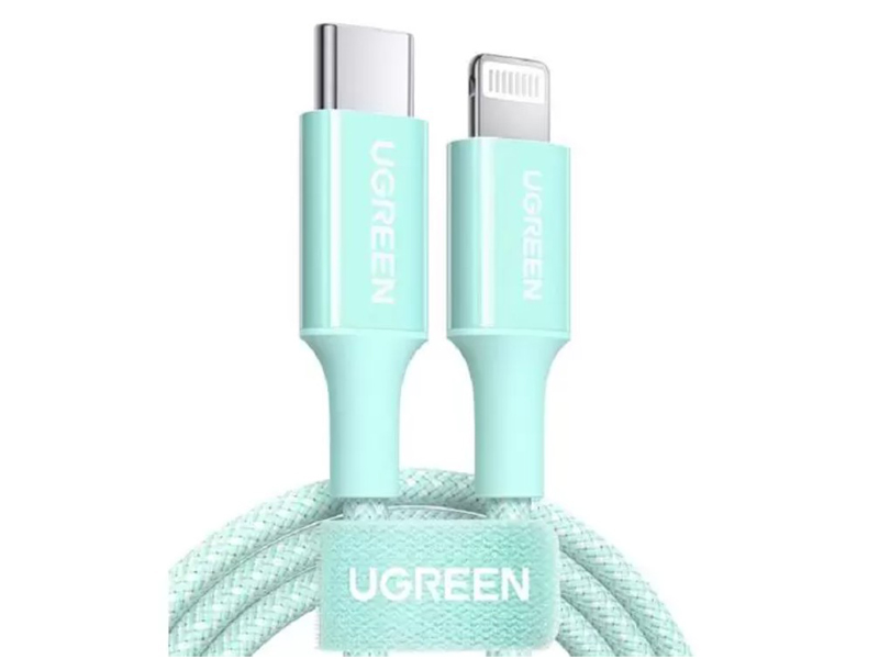 

Аксессуар Ugreen US532 Lightning - USB-C 1m Green 90449, US532