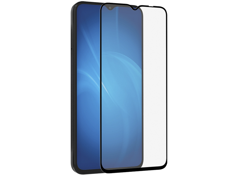 Закаленное стекло DF для Honor X8 5G / X6 / Huawei Nova Y61 Full Screen+Full Glue Black Frame hwColor-141 цена и фото
